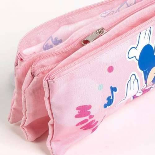 Trostruka pernica Minnie Mouse Roza 2,2 x 1,1 x 22,5 cm Cijena
