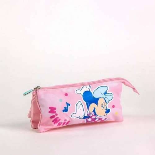 Trostruka pernica Minnie Mouse Roza 2,2 x 1,1 x 22,5 cm Cijena