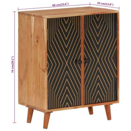 Komoda 60x35x74 cm od masivnog bagremovog drva Cijena