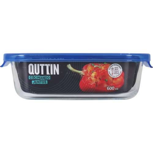 Hermetička Kutija za Ručak Quttin Plava Providan Pravokutno 600 ml (6 kom.) Cijena