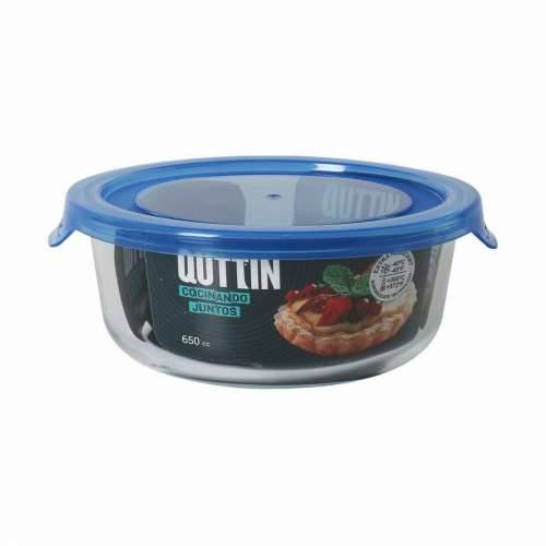Hermetička Kutija za Ručak Quttin Plava Providan 650 ml (6 kom.) Cijena