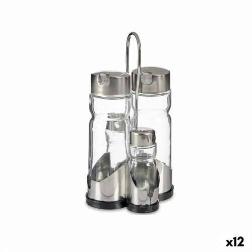 Set za Začine Anna Providan Srebrna 10 x 10 x 21 cm (12 kom.) Cijena