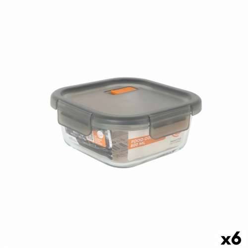 Hermetička Kutija za Ručak MasterChef Siva Providan Kvadratno 800 ml (6 kom.) Cijena