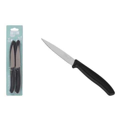 Set Noževa za Guljenje Quttin Basic Crna Srebrna Nehrđajući Čelik 9 cm 4 Dijelovi (18 kom.) Cijena