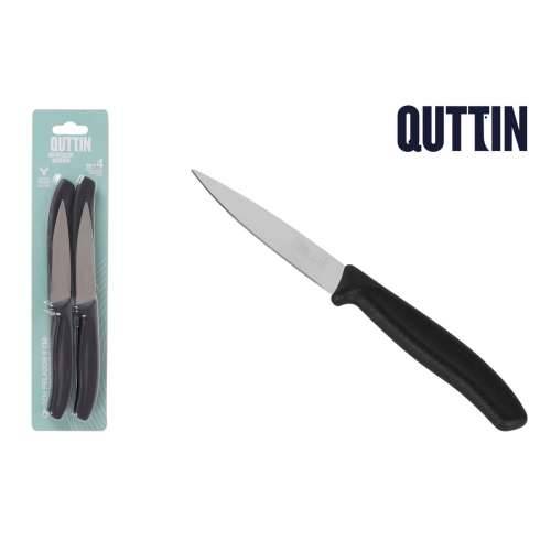 Set Noževa za Guljenje Quttin Basic Crna Srebrna Nehrđajući Čelik 9 cm 4 Dijelovi (18 kom.) Cijena