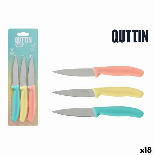 Set Noževa za Guljenje Quttin Basic Pisana Nehrđajući Čelik 9 cm 3 Dijelovi (18 kom.) Cijena