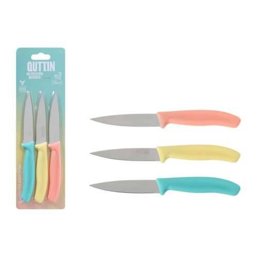 Set Noževa za Guljenje Quttin Basic Pisana Nehrđajući Čelik 9 cm 3 Dijelovi (18 kom.) Cijena