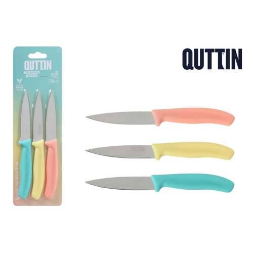 Set Noževa za Guljenje Quttin Basic Pisana Nehrđajući Čelik 9 cm 3 Dijelovi (18 kom.) Cijena