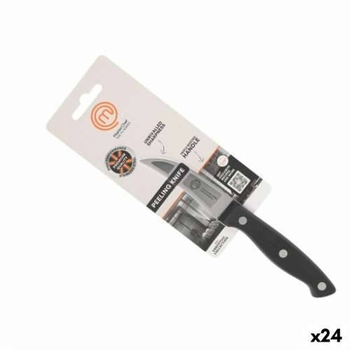Nož za Guljenje MasterChef Crna Srebrna Nehrđajući Čelik 7 cm (24 kom.) Cijena