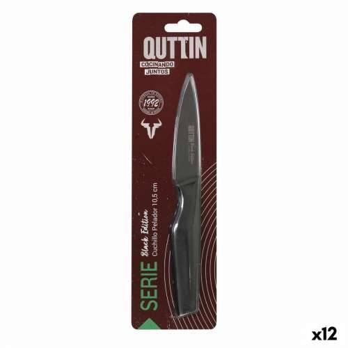 Nož za Guljenje Quttin Black Nehrđajući Čelik 9 cm (12 kom.) Cijena