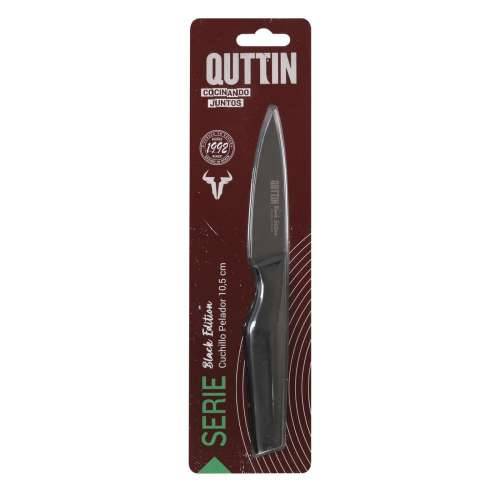 Nož za Guljenje Quttin Black Nehrđajući Čelik 9 cm (12 kom.) Cijena