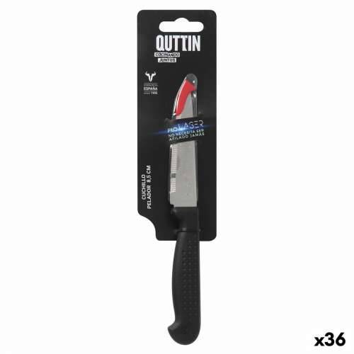 Nož za Guljenje Quttin Laser Crna Srebrna Nehrđajući Čelik 8,5 cm (36 Jedinice) Cijena