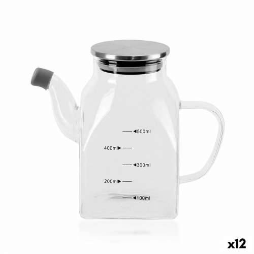 Boca za Ulje La Mediterránea Providan Srebrna Metal Borosilikatno staklo 0,5 L (12 kom.) Cijena