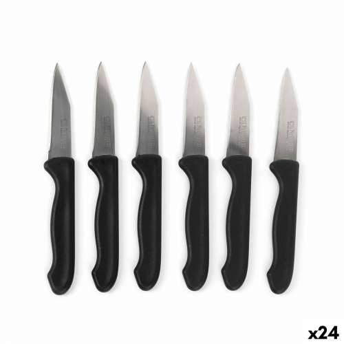 Set Noževa za Guljenje Cuyfor Crna Srebrna Nehrđajući Čelik 7,5 cm 6 Dijelovi (24 kom.) Cijena