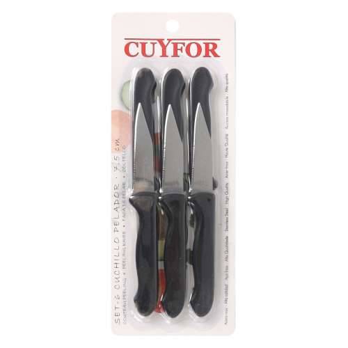 Set Noževa za Guljenje Cuyfor Crna Srebrna Nehrđajući Čelik 7,5 cm 6 Dijelovi (24 kom.) Cijena