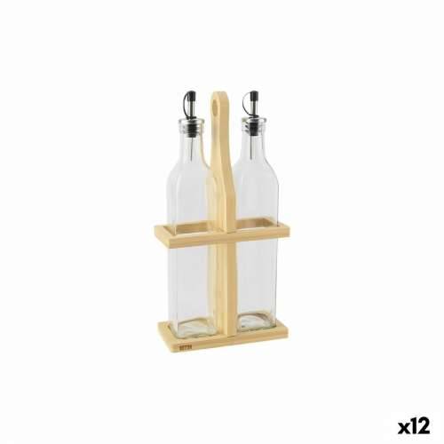 Set za Začine Quttin Smeđa Providan Staklo Bambus 0,5 L 2 Dijelovi (12 kom.) Cijena