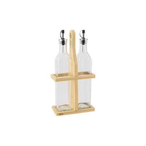 Set za Začine Quttin Smeđa Providan Staklo Bambus 0,5 L 2 Dijelovi (12 kom.) Cijena