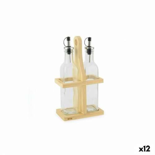 Set za Začine Quttin Smeđa Providan Staklo Bambus 250 ml 2 Dijelovi (12 kom.) Cijena