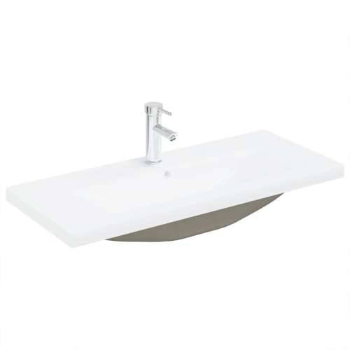 kabinet za Lavabo - Umivaonik s ugrađenim umivaonikom Crni hrast Konstruirano drvo, kabinet za umivaonik Crni hrast 90x38,5x45 c Cijena
