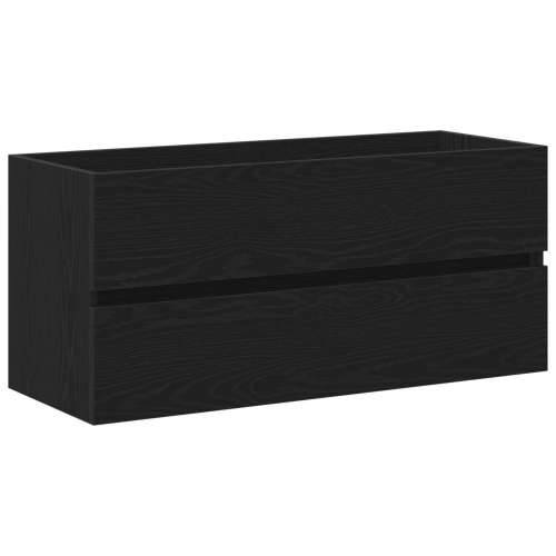 kabinet za Lavabo - Umivaonik s ugrađenim umivaonikom Crni hrast Konstruirano drvo, kabinet za umivaonik Crni hrast 90x38,5x45 c Cijena