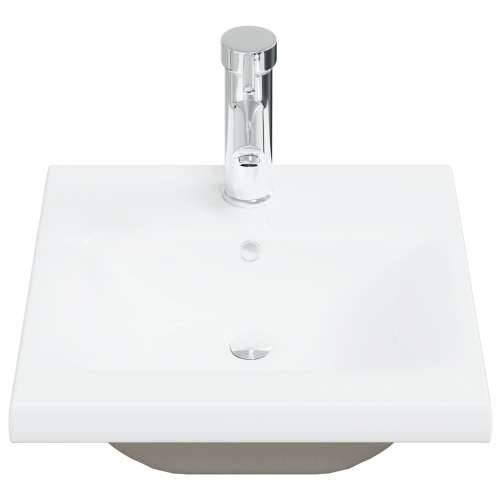 kabinet sudopera s ugrađenim Lavabo - Umivaonikom crni hrast inženjersko drvo, kabinet sudopera stari drvo 41x38,5x45 cm inženje Cijena