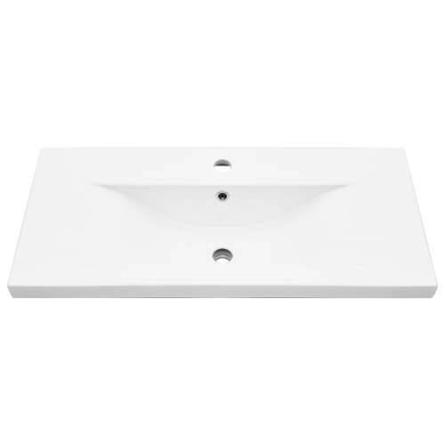 ormar za sudoper s ugrađenim Lavabo - Umivaonikom crna hrastovina konstruirano drvo, ormar za sudoper crna hrastovina 80x38.5x45 Cijena
