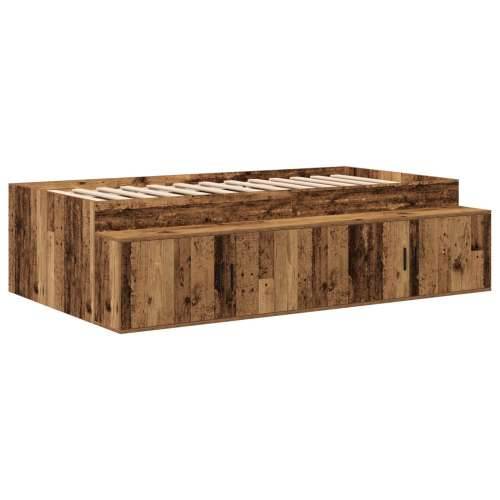 Konstrukcija kreveta za pohranu Stari drvo 80x200 cm Cijena