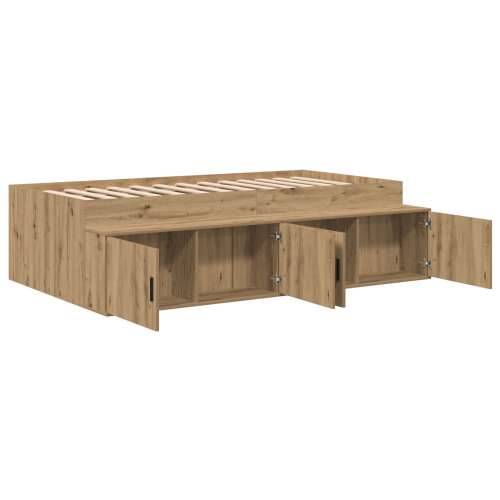 Krevetna struktura za pohranu Umjetni hrast 80x200 cm Cijena