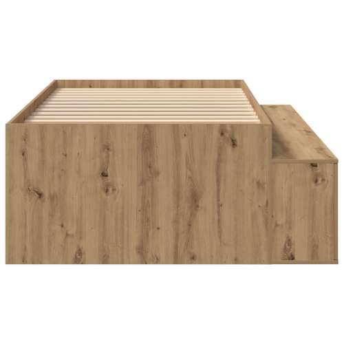 Krevetna struktura za pohranu Umjetni hrast 80x200 cm Cijena