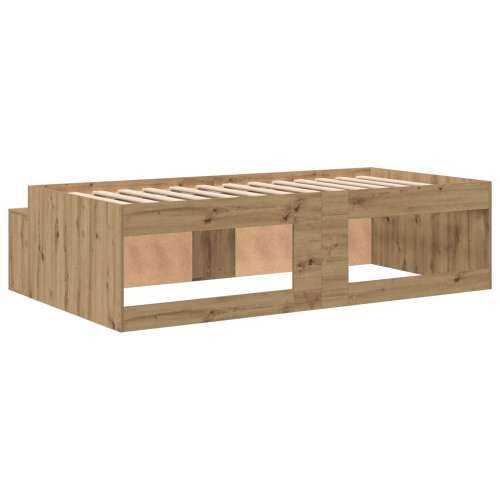 Krevetna struktura za pohranu Umjetni hrast 80x200 cm Cijena