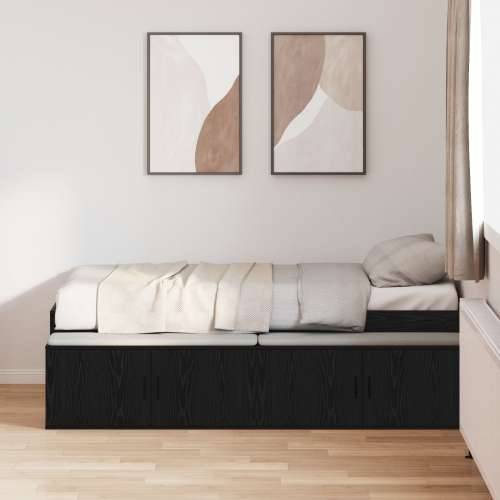 Krevet s pohranom Crni hrast 75x190 cm Cijena
