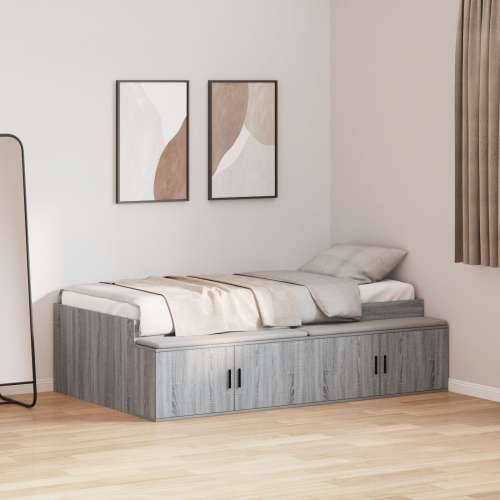 Krevet s odlaganjem siva sonoma 75x190 cm Cijena