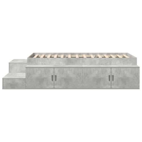 Krevet s ladicama sivi beton 100x200 cm Cijena
