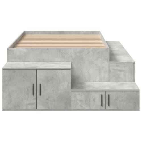 Krevetna konstrukcija Betonska siva 90x200 cm Cijena