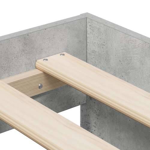 Krevetna konstrukcija Betonska siva 90x200 cm Cijena