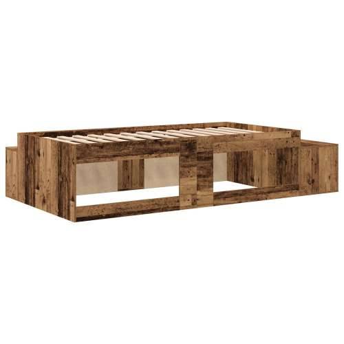 Okvir kreveta za skladištenje Stari drvo 90x190 cm Cijena