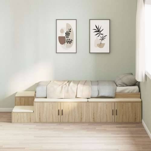 Krevet za skladištenje Sonoma hrast 75x190 cm Cijena