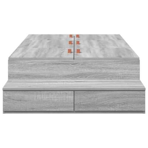 krevet s prostorom za pohranu siva sonoma 80x200 cm Cijena
