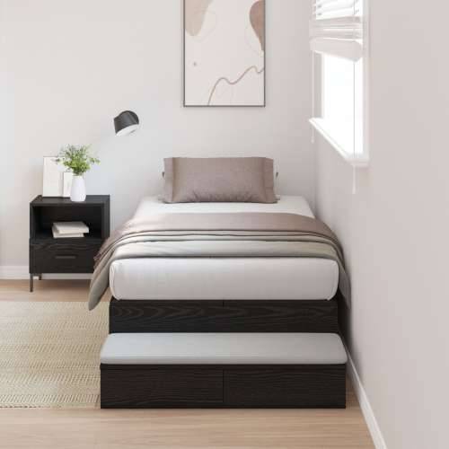 Krevet s prostorom za pohranu Crni hrast 90x200 cm Cijena
