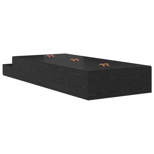 Krevet s prostorom za pohranu Crni hrast 90x200 cm Cijena