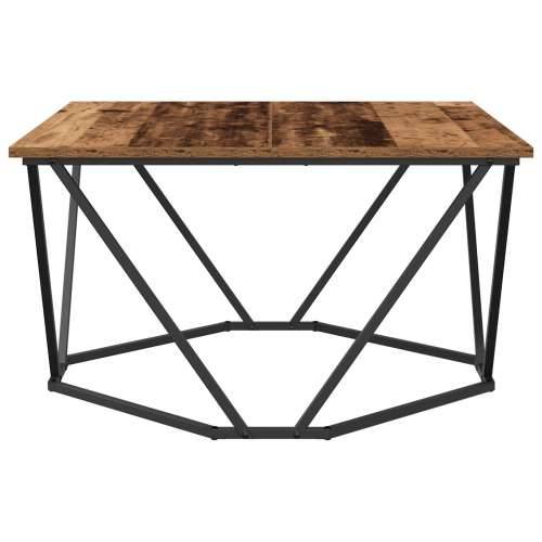 Stolić za kavu od starog drva 80x80x45 cm od inženjerske drvene masive Cijena