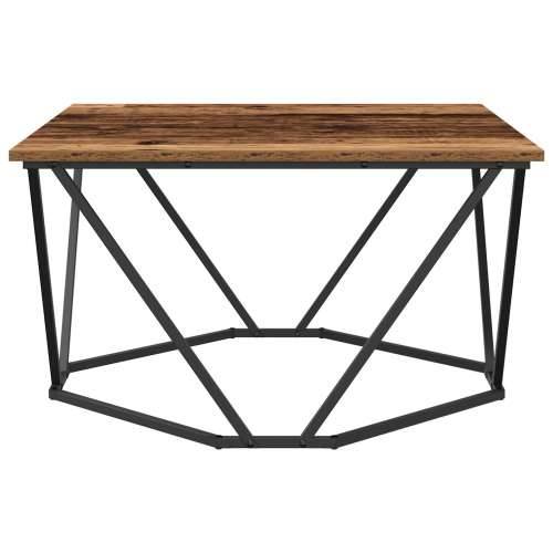 Stolić za kavu od starog drva 80x80x45 cm od inženjerske drvene masive Cijena