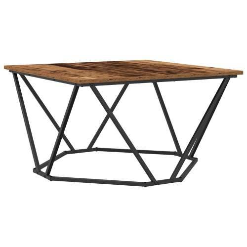 Stolić za kavu od starog drva 80x80x45 cm od inženjerske drvene masive Cijena