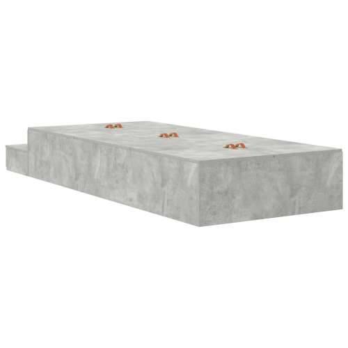 Okvir kreveta za pohranu Betonsko siva 100x200 cm Cijena