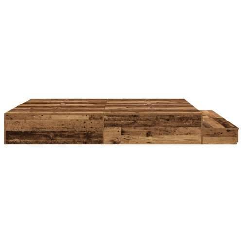 krevet s prostorom za pohranu od starog drva 200x200 cm Cijena