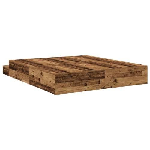 krevet s prostorom za pohranu od starog drva 200x200 cm Cijena