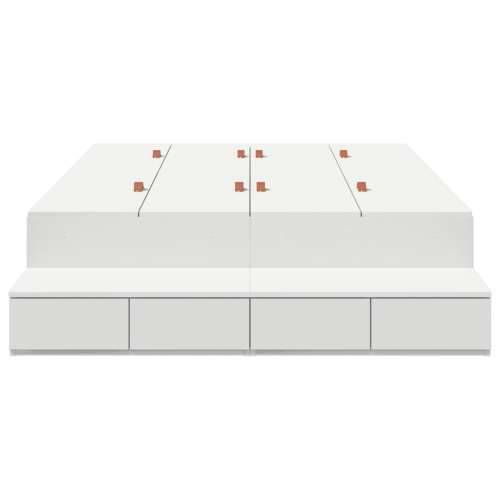 bijeli krevet s prostorom za pohranu 120x200 cm Cijena