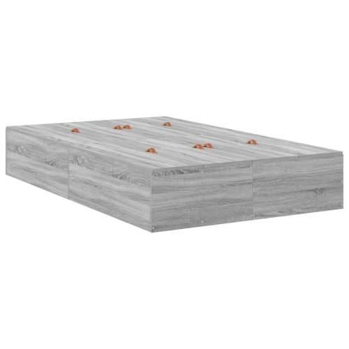 krevet s prostorom za pohranu Sivi Sonoma 120x200 cm Cijena