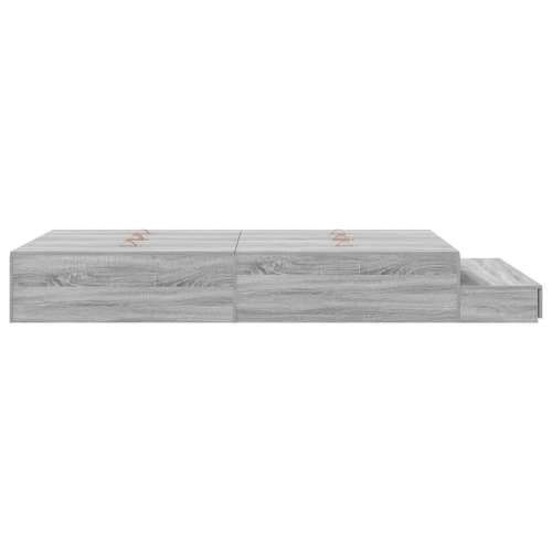 krevet s prostorom za pohranu Sivi Sonoma 120x200 cm Cijena