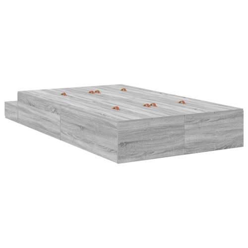 krevet s prostorom za pohranu Sivi Sonoma 120x200 cm Cijena